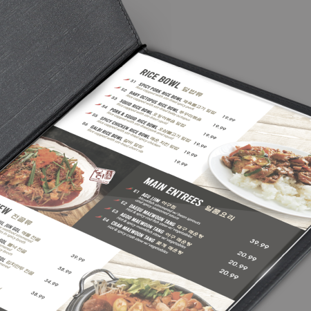 Paper Menu